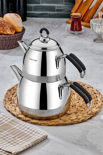 Cooker Premium Stainless Steel - Family Size Teapot