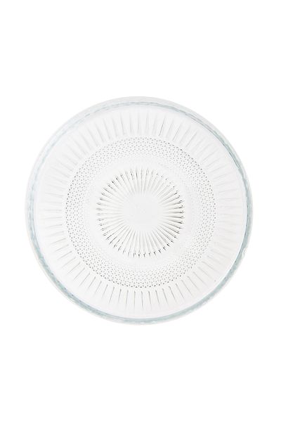 İpek Elena Silk Glass Plate - Transparent - 19 cm