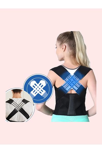 MİSTİRİK Hyfix Medical Sports Corset - Ανακούφιση από καμπούρα, Κορσές πλάτης-μέσης, όρθια στάση, μαύρο χρώμα