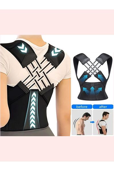 MİSTİRİK Hyfix Model Unisex Pregnant Women's Posture Disorder Relief and Anti Humpback Back Corset