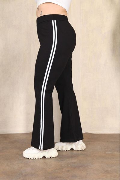 EMEZ Pantaloni de sport cu pantaloni spaniole cu dungi albe