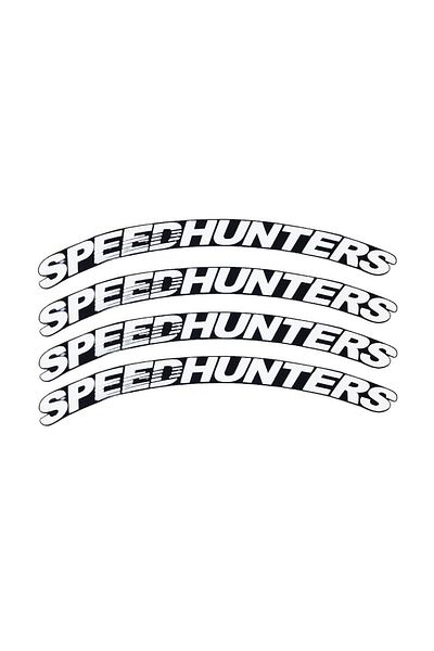 bombtire Speedhunter White Tire Lettering - 2.5 Cm, for Motor and Vehicle, 4 Pieces 3d