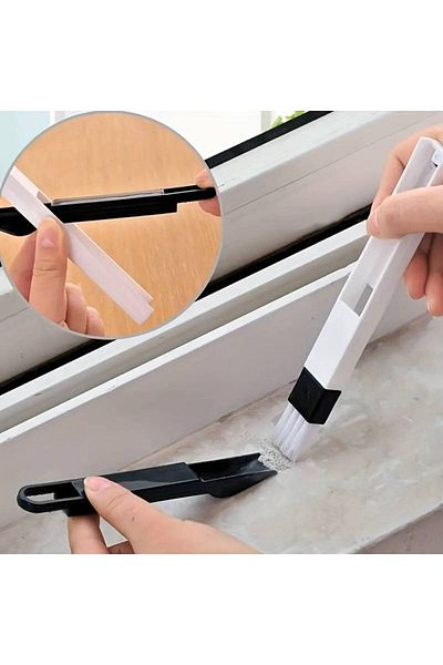 MAB Set of 2 Multi-Purpose - Narrow Space Groove, Keyboard Cleaning Brush and Dustpan Well Corner Cleaning