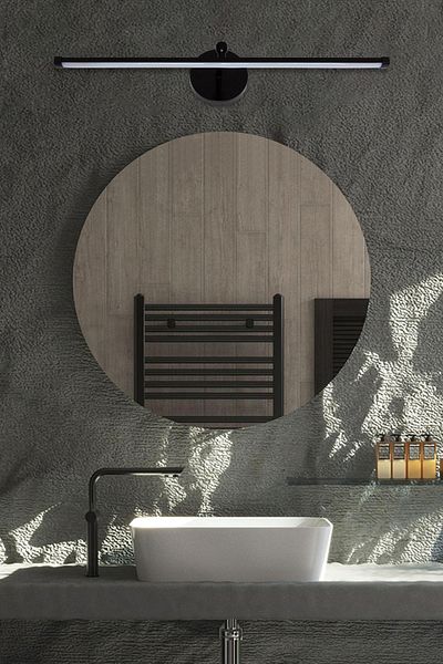 D-light 50 Cm. White Picture Mirror Sconce
