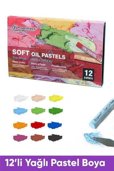 Vox Art Set of 12 Soft Oil Pastel Paints