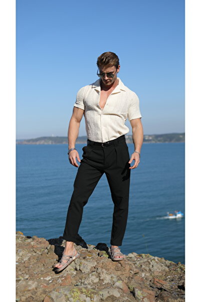 Pubblica Knitted Short Sleeve Men's Shirt