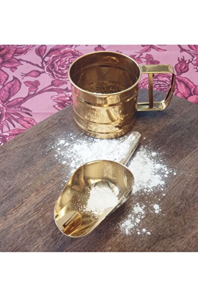 LOVYCO Gold Flour Shovel Stainless Steel,Flour Shovel,Shovel,Kitchen Accessory