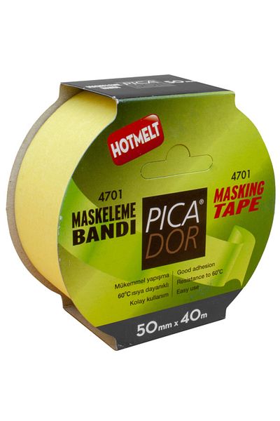 Picador 60 Degree Heat Resistant Crepe Tape - With Strap 50x40 MASKING 4701
