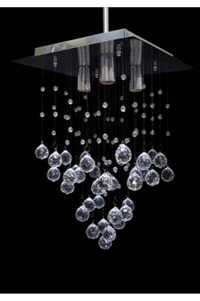 D-light Crystal Chandelier - Square Triple