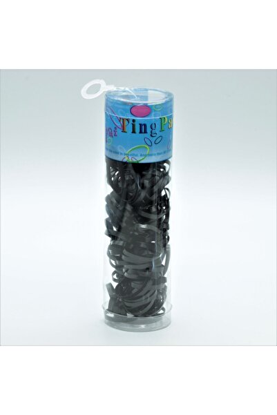 MAZEN ضفيرة شعر مطاطية، إبزيم مطاطي أسود (قطعة واحدة)