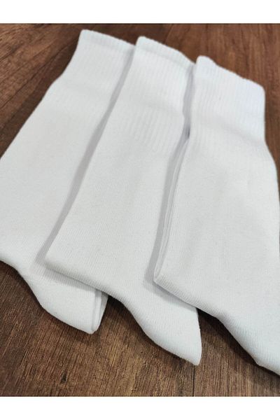 erceys Unisex 3 Pairs Long Knee Length Tennis Knee Socks Cotton