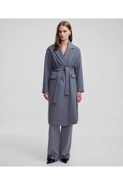MISS IPEKYOL Grauer Damenmantel - Modell Iw 6240008017