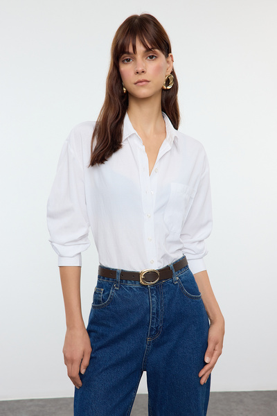 Trendyol Collection Pack of 2 Black-brown Buckle Leather Look Twoaw25ke00004