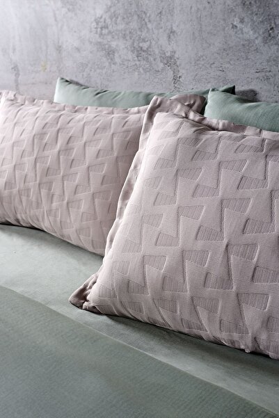 Doqu Home Arya Çift King Size Yatak Örtüsü - Vizon