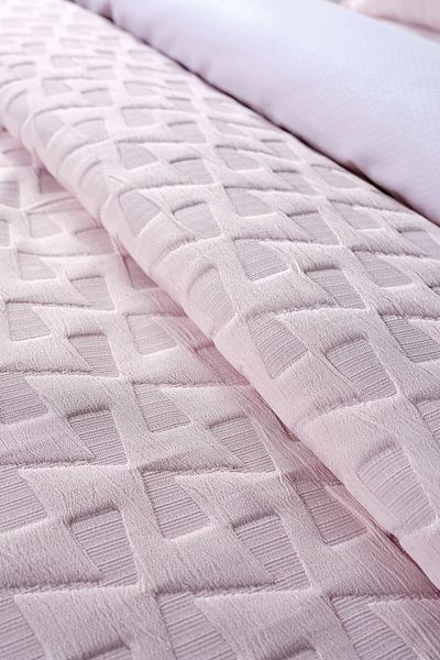 Doqu Home Arya King Size Double Cover Bed - Powder