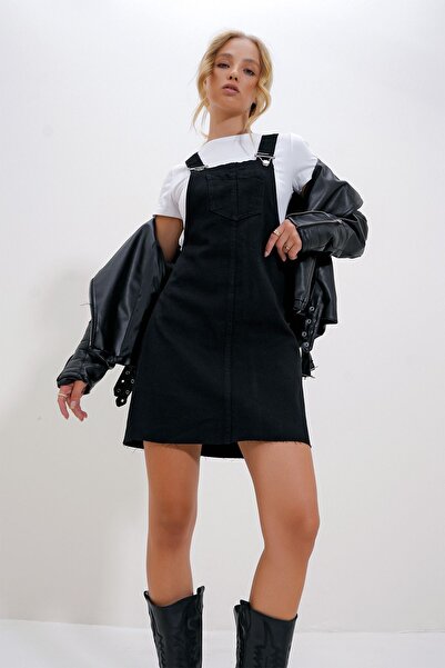 Trend Alaçatı Stili Dámská kapsa na černý popruh Jean Salopet ALC-X6193