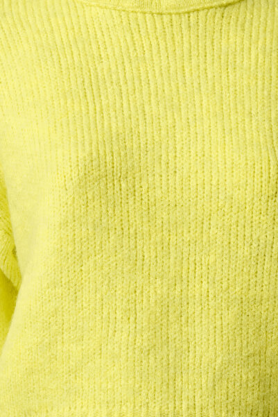 Trendyol Collection Lime Wide Fit Soft Textured Basic Knitwear Sweater Twoaw23Kz00185