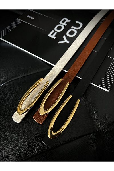 Fiori Ofertă de 3 produse - centură subțire cu cataramă lungă pentru femei, centură pentru haine, centură pentru cămașă, centură pentru rochie