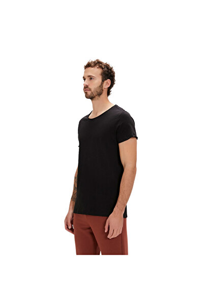 Bad Bear تي شيرت أسود للرجال من O-NECK 18.01.07.011-C01