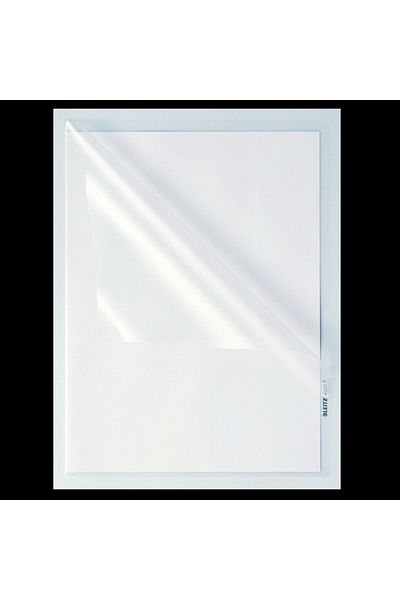 Leitz A4 L Type Transparent Frosted Bag File - 100 Pieces 4000t
