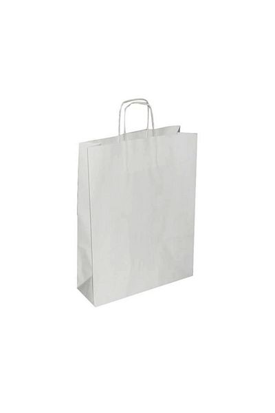 Umur Pack of 50 White Kraft Cardboard Bags - 12x32x40, Fujya 90 gr30013364