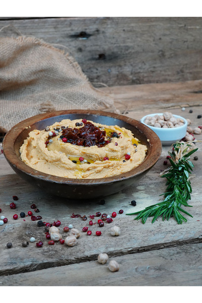 Mezzet Vegan Koruyucusuz 400 gram Kuru Domatesli Humus