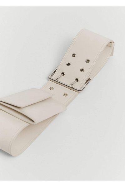 MANGO Woman Gürtel Leder Gürteltasche