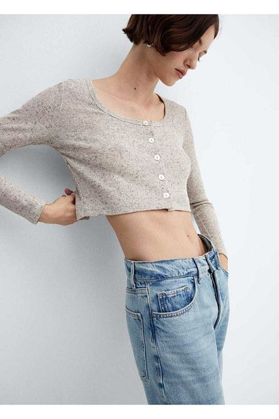 MANGO Woman Short Knit - Stylish Cardigan
