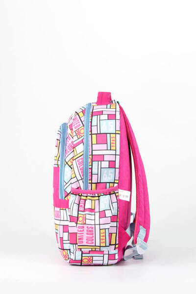 United Colors of Benetton Okul Çantası Kareli Pembe / 76110