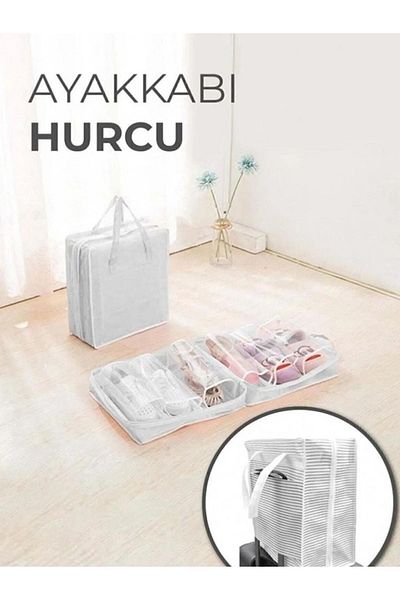 ARTUAL 35x22x40 cm 6 τεμαχίων ριγέ παπούτσια Organizer - Παπούτσια ταξιδιού βαλίτσας