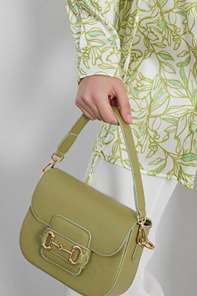 Hooopstore METAL BUCKLE COVER BAG - MINT GREEN