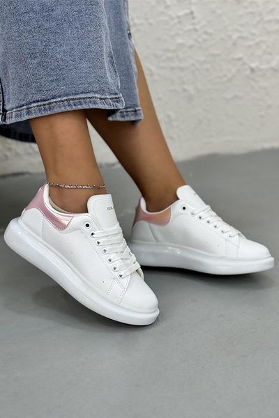SOLAZER Pantofi de damă White Powder - Pantofi sport casual 032