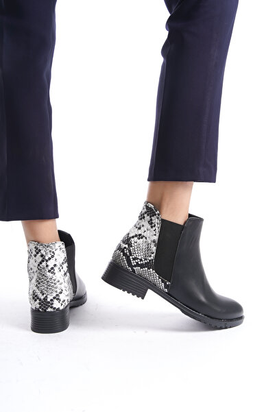 BAKGİY Siyah-Yılan Kadın Bot BG1001-116-0005