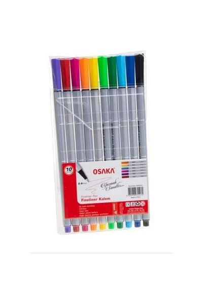 Osaka Fineliner Pen Set 10 Pieces Ofk0410