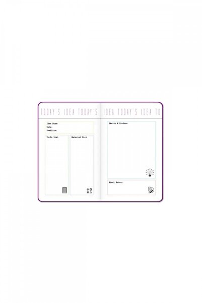 KESKİN COLOR Sharp Color The Idea Collector 13x21 Cm Hard Cover Hardcover Planner - Purple