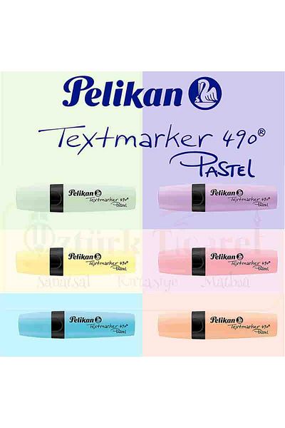 Pelikan 490 Highlighter 6 Pieces Pastel Colors