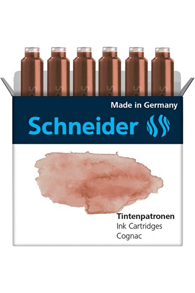 SCHNEIDER Dolma Kalem Kartuşu Pastel 6'lı Set Konyak / 166107