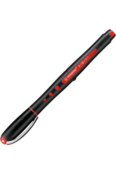 Stabilo Black 0.5mm Kapaklı Jel Roller Kalem Kırmızı
