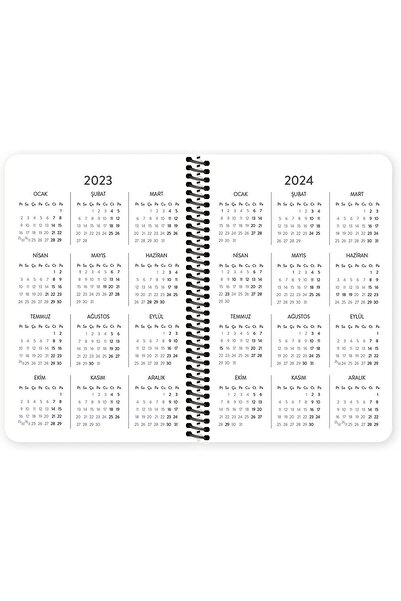 Hisli Şeyler 2023 13x19,5cm Weekly Agenda - Orange My Senm /831256