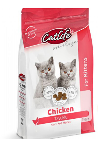 Catlife CATLİFE TAVUKLU KİTTEN YAVRU KEDİ MAMASI 1 KG