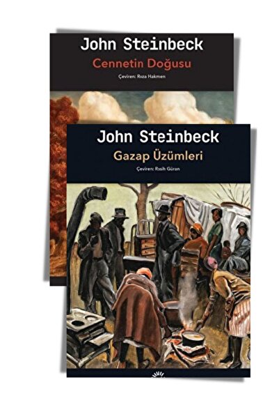 İletişim Yayınları John Steinbeck Seti 3 (2 Kitap) Gazap Üzümleri, Cennetin D...