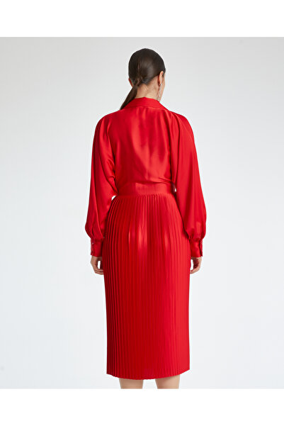 SERPİL Serpil Kadın Kırmızı Elbise 37324