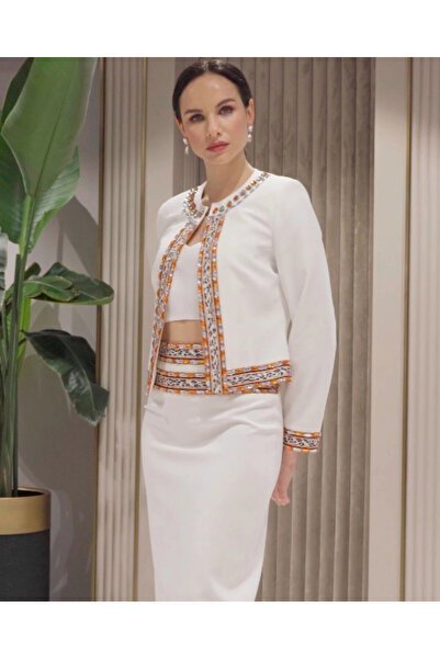 SERPİL Serpil Kadın Ekru - Sarı Takım 35995