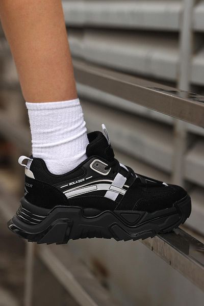 SOLAZER Pantofi negri - Pantofi sport casual pentru femei 023