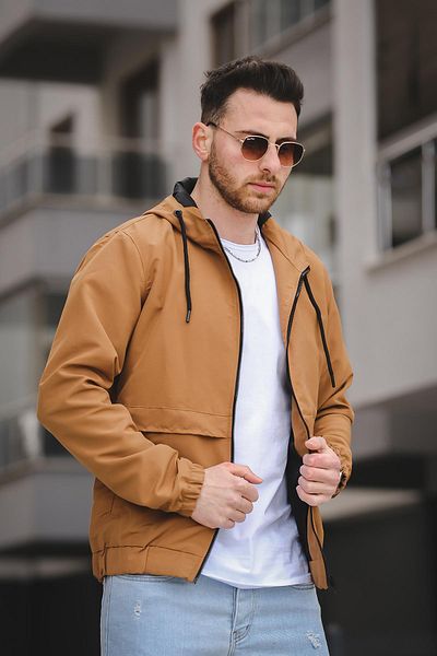 Oksit Ανδρικό παλτό Antonin Slim Fit Αδιάβροχο με λάστιχο μέσης και μανίκι