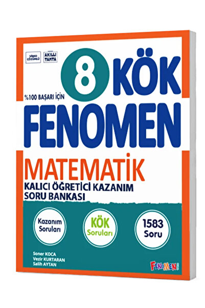 fenomen okul Fenomen Yayınları 8 Sınıf Matematik KÖK Soru Bankası LGS