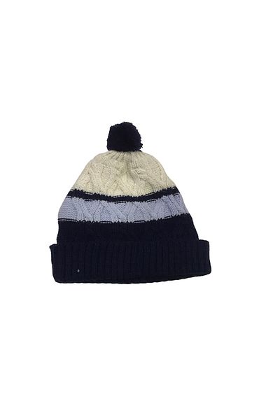 Capps Hat with Blue Pompom