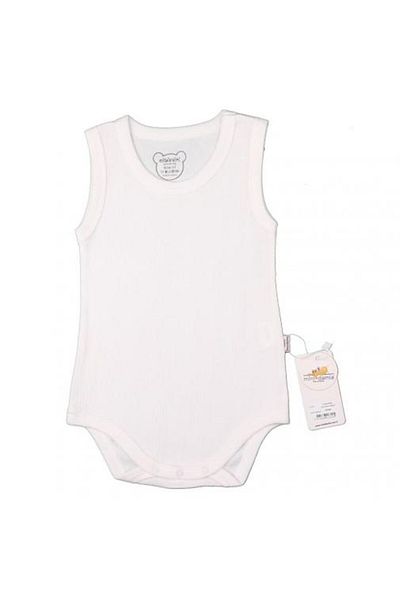 Minidamla Mini Damla Body Strap Combed Cotton White