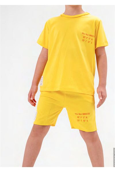 Moi Noi 2-Piece Set Basic Yellow with Shorts