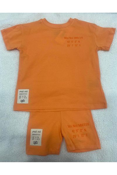 Moi Noi 2-Piece Set Basic Orange with Shorts